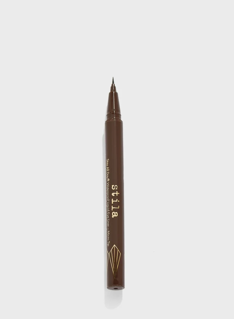 stila Stay All Day Waterproof Liquid Eye Liner Micro Tip - Dark Brown