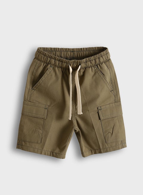 Boys' Elastic Waist  Cargo Shorts