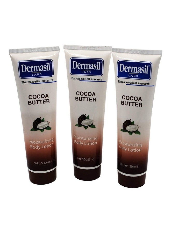 Dermasil Cocoa Butter Moisturizing Body Lotion 10 Fl Oz (Pack Of 3) - Image 1
