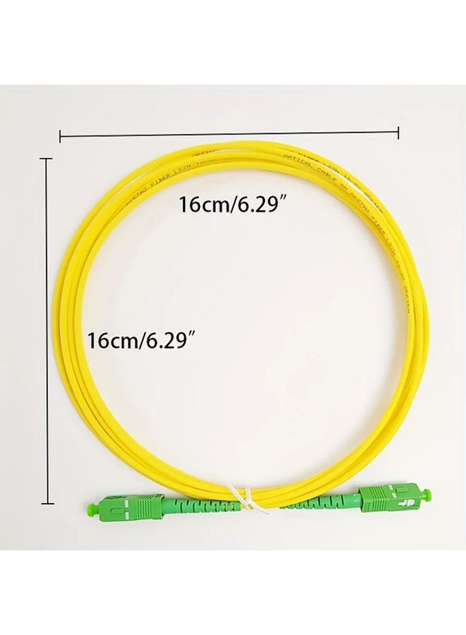 SC APC Fiber Patch Cable 5m Single Mode OS2 Simplex PVC Low Loss 1pc - Image 3