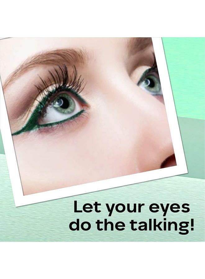 Facescanada Faces Canada Longwear Eye Pencil, 5 Bright Color Shades, Smudge Proof, Waterproof, Intense Color, One Stroke Smooth Color, Made In Germany, Peta Approved, Forest Green, 0.04 Oz - Image 4