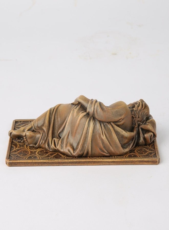BC BUILDCLASSIC BC Catholic Sleeping St. Joseph Statue, Patron Saint Figure Housewarming Gift, Devout Home Décor, 6" L, Renaissance Sculpture Handmade by Buildclassic - Image 4