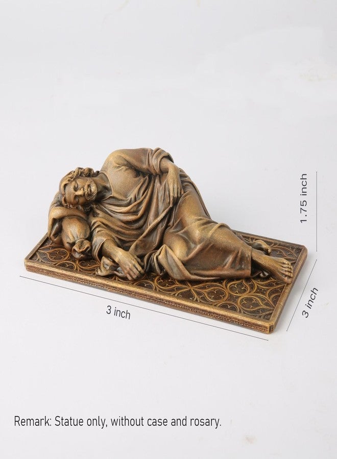 BC BUILDCLASSIC BC Catholic Sleeping St. Joseph Statue, Patron Saint Figure Housewarming Gift, Devout Home Décor, 6" L, Renaissance Sculpture Handmade by Buildclassic - Image 2