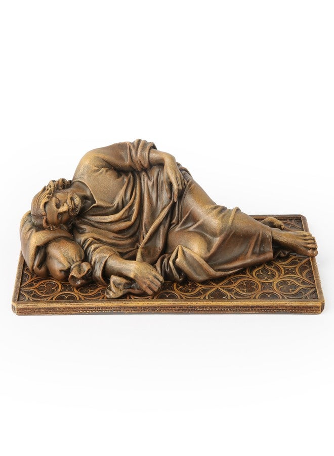 BC BUILDCLASSIC BC Catholic Sleeping St. Joseph Statue, Patron Saint Figure Housewarming Gift, Devout Home Décor, 6" L, Renaissance Sculpture Handmade by Buildclassic - Image 1