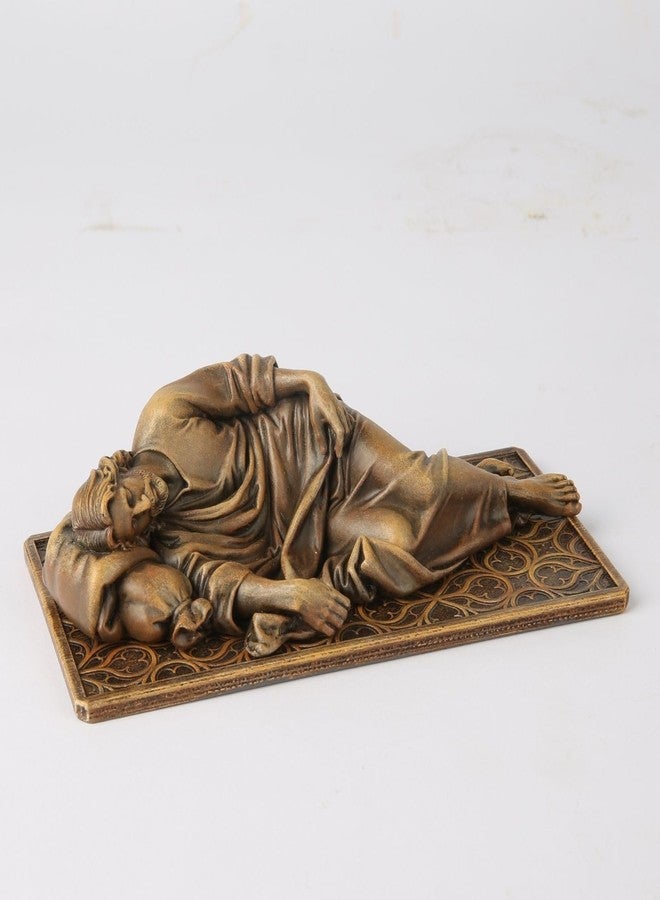 BC BUILDCLASSIC BC Catholic Sleeping St. Joseph Statue, Patron Saint Figure Housewarming Gift, Devout Home Décor, 6" L, Renaissance Sculpture Handmade by Buildclassic - Image 3