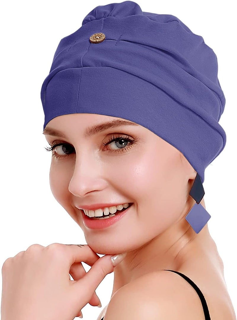 osvyo Cotton Chemo Turbans for Women Cancer Hairloss hat - Cotton Lightweight Headwear Sealed Packaging - Image 5