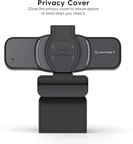 Amcrest 1080P Webcam with Microphone & Privacy Cover, Web Cam USB Camera, Computer HD Streaming Webcam for PC Desktop & Laptop w/Mic, Wide Angle Lens & Large Sensor for Superior Low Light (AWC201-B) - Image 3