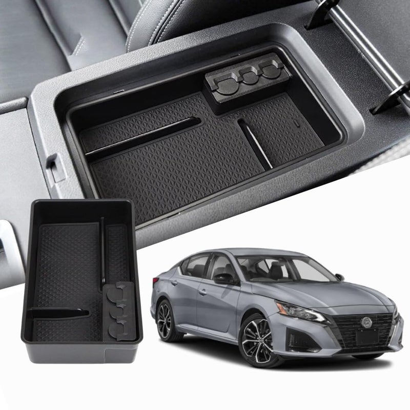 TRX AUTO Center Armrest Console Organizer For Nissan Altima 2019 2020 2021 2022 2023 2024 | Center Storage Box Organizer Tray | Nissan Altima Accessories - Image 1
