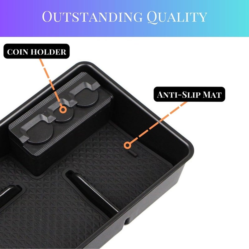 TRX AUTO Center Armrest Console Organizer For Nissan Altima 2019 2020 2021 2022 2023 2024 | Center Storage Box Organizer Tray | Nissan Altima Accessories - Image 2