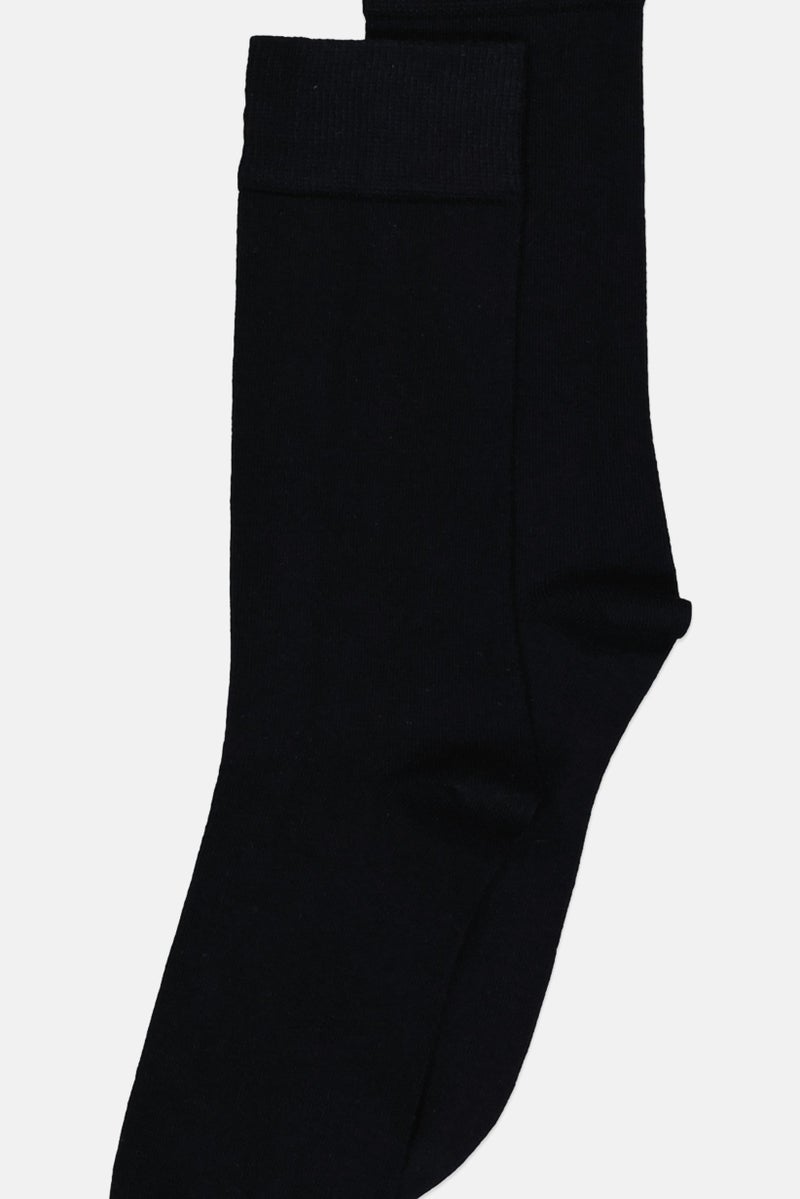 English Laundry Men 3 Pairs Plain Terry Socks, Navy  - Image 2