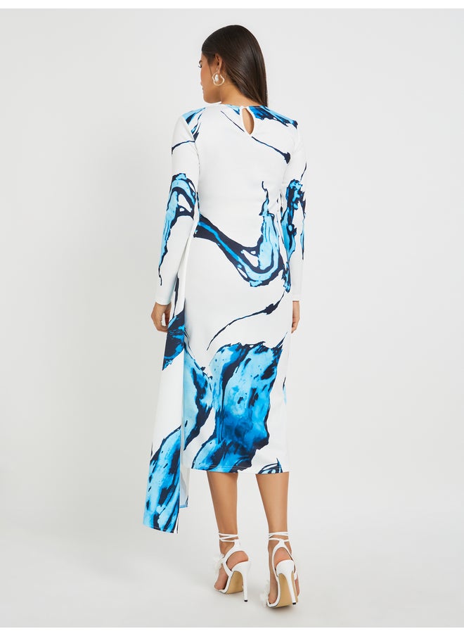 Styli Floral Print Midi Dress  - Image 5