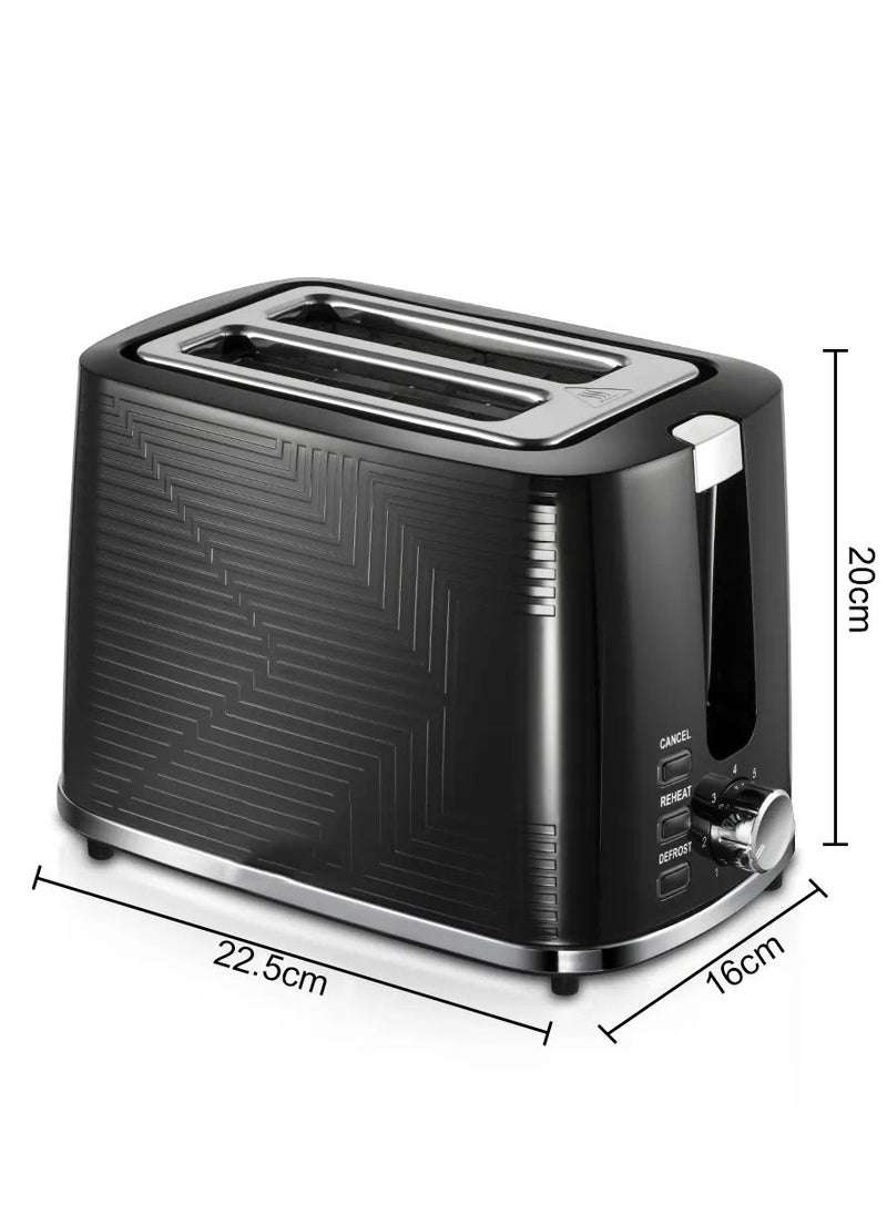 Automatic 2-Slice Electric Bread Toaster – Home Use, Compact Plastic Design, Quick & Even Toasting for Sandwiches & Bagels  - Image 2