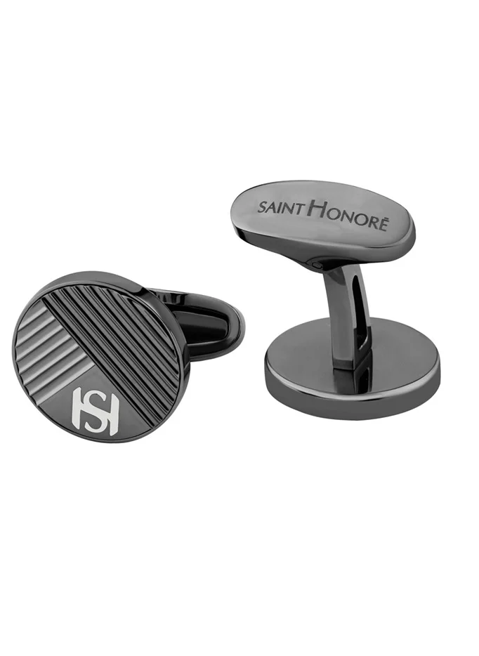 Saint Honore Paris Grey Cufflink for Men's