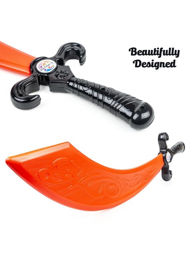 راتاناز لعبة سيف قراصنة راتنا البلاستيكية، آمنة وخفيفة الوزن ومتينة، ألعاب لعب الأدوار للأطفال (ألوان متنوعة) - Image 3