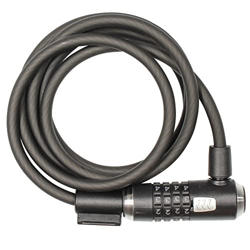 Kryptonite KryptoFlex Bike Lock Cable 6FT Long 10mm Thick Heavy Duty Braided Steel Cable AntiTheft Security Lock for Outdoor Equipment CombinationKey Bike Lock - Image 1