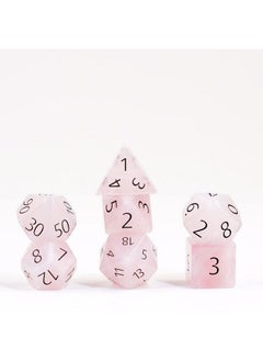 Dice Games 16Mm Gemstone Stone Poly Dnd Dice Set: Rose Quartz Role Playing Game Dice For Dungeons And Dragons - pzsku/ZCD785D2C846D353E86CDZ/45/_/1688193797/6855f9e4-8e29-4466-8814-de09674c16be