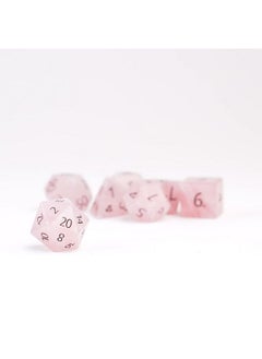 Dice Games 16Mm Gemstone Stone Poly Dnd Dice Set: Rose Quartz Role Playing Game Dice For Dungeons And Dragons - pzsku/ZCD785D2C846D353E86CDZ/45/_/1688193800/1af14da7-07af-486a-93ba-d5759d3c619f