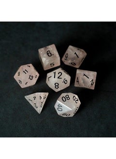 Dice Games 16Mm Gemstone Stone Poly Dnd Dice Set: Rose Quartz Role Playing Game Dice For Dungeons And Dragons - pzsku/ZCD785D2C846D353E86CDZ/45/_/1688193804/d36a4d41-a3a0-4cff-8ff0-459e7db29ea9