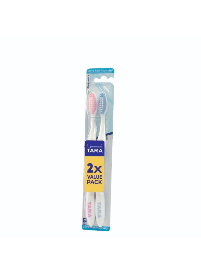 TARA Sensitive Ultra Soft Toothbrush 2 Pack - Image 2