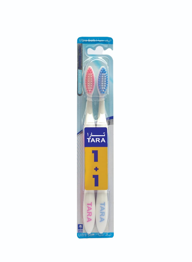 TARA Sensitive Ultra Soft Toothbrush 2 Pack - Image 3