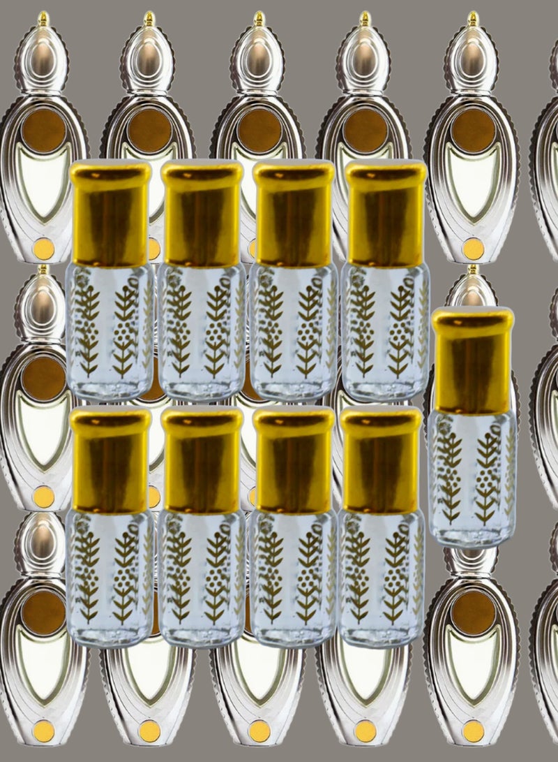 9 Pieces Wisal Essential Oil For Women Original Clear 3 Ml