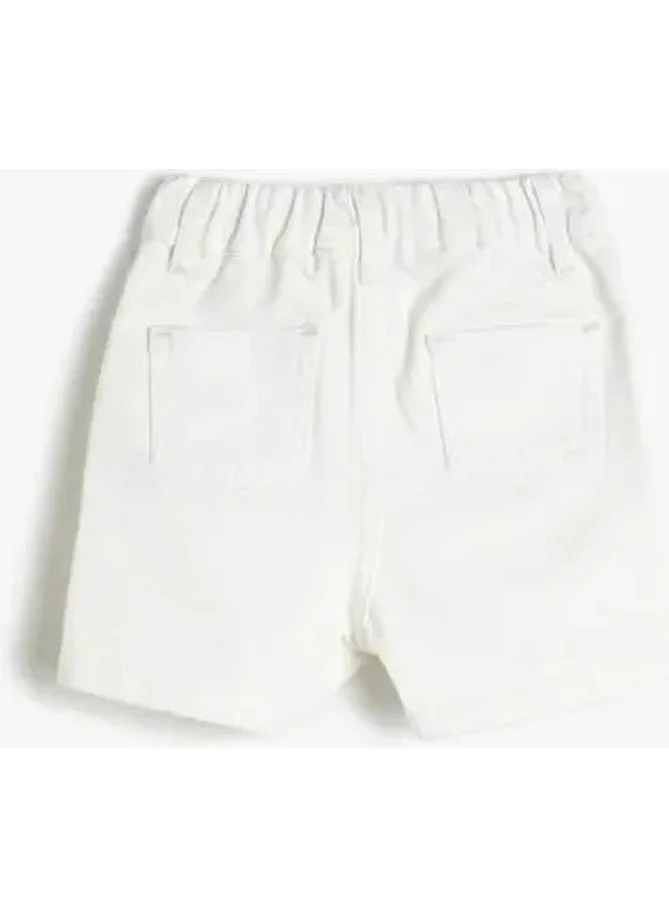 KOTON Girls' Shorts White