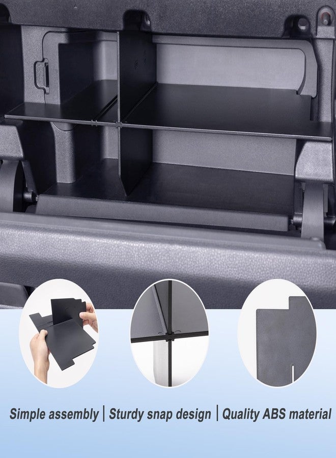 JKCOVER Glove Box Organizer Compatible with 2024 Toyota Tacoma(4th Gen Tacoma) Glove Box Compartment Insert Storage Divider Accessories Sturdy ABS Material（Patent Design） - Image 4