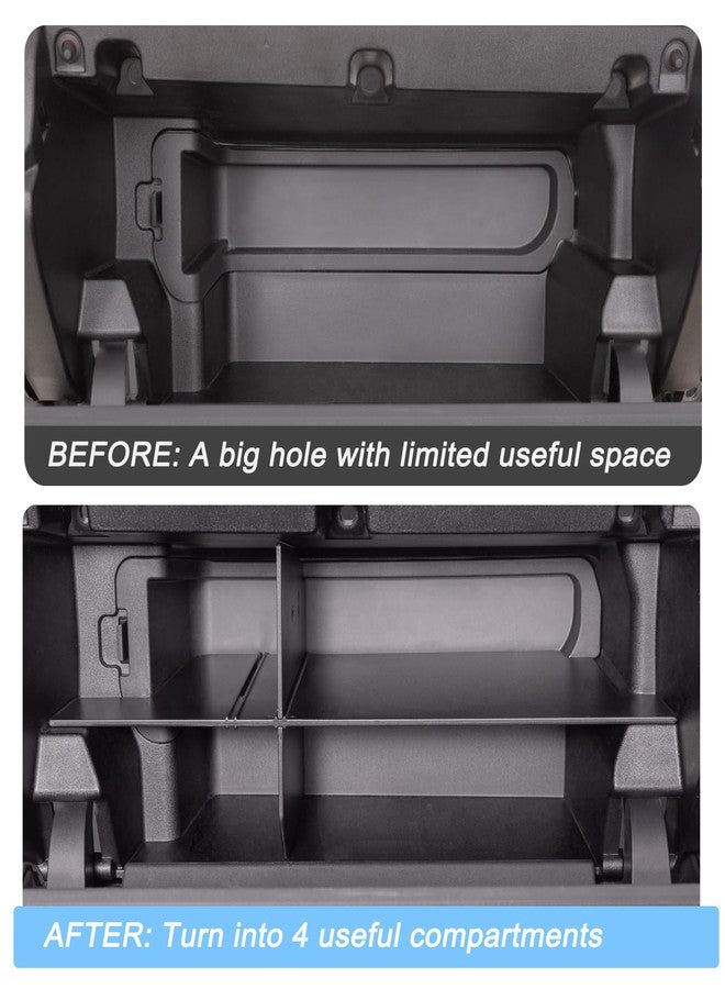 JKCOVER Glove Box Organizer Compatible with 2024 Toyota Tacoma(4th Gen Tacoma) Glove Box Compartment Insert Storage Divider Accessories Sturdy ABS Material（Patent Design） - Image 3