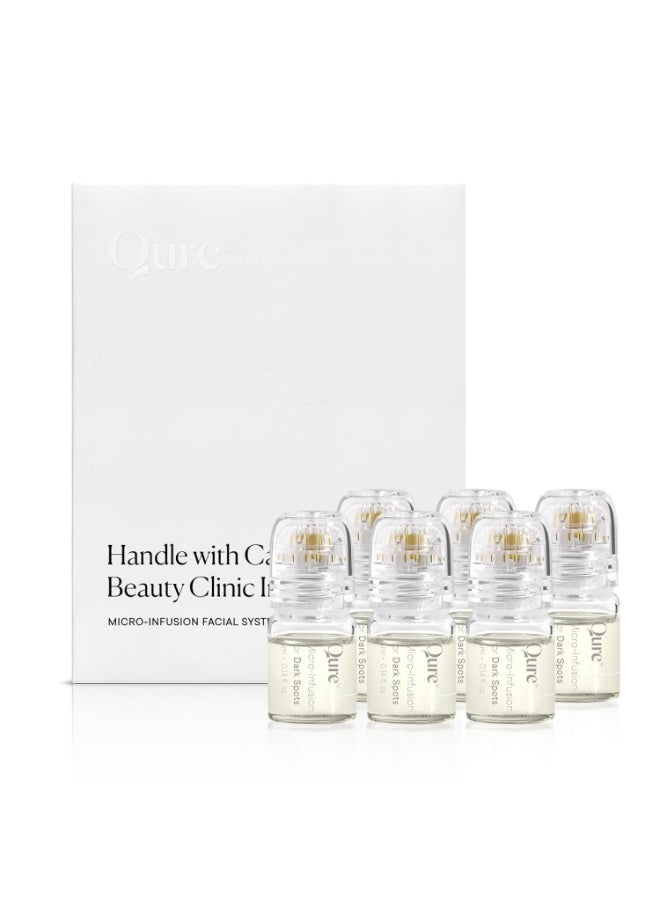 Qure Skincare Micro-Infusion System | At-Home Microneedling Facial | 24K Gold 0.5mm Needles | Hydrating & Anti-Aging Serums | Pore-Minimizing, Collagen-Boosting & Skin Rejuvenating | 3-Month Supply - Image 1