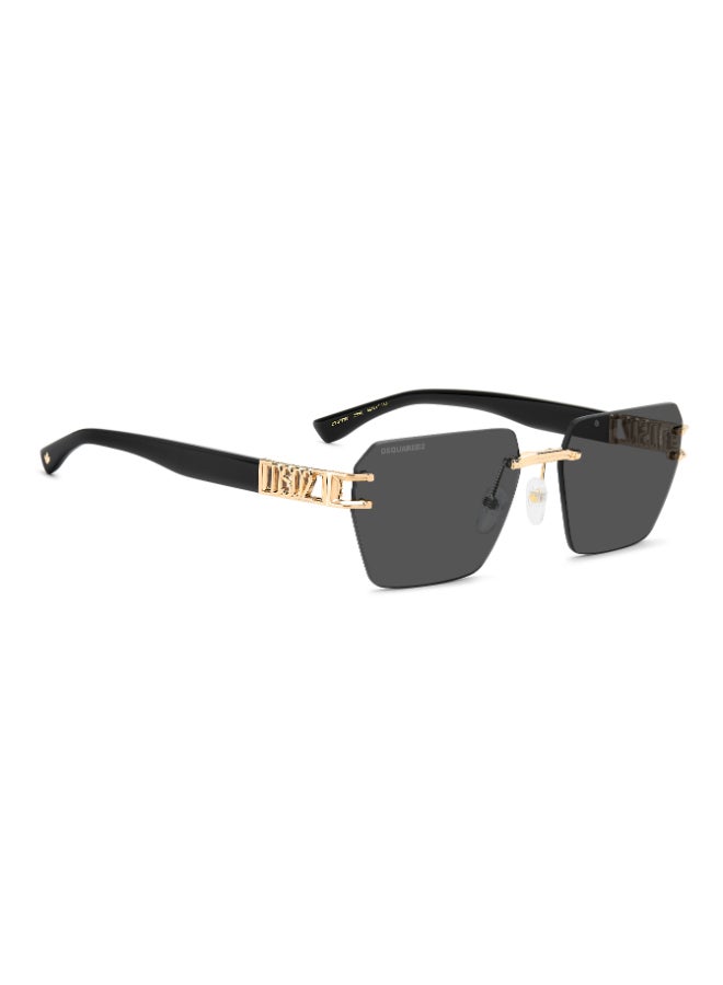 DSQUARED2 D2 0173/S Sunglasses Gold Rectangular - Image 2