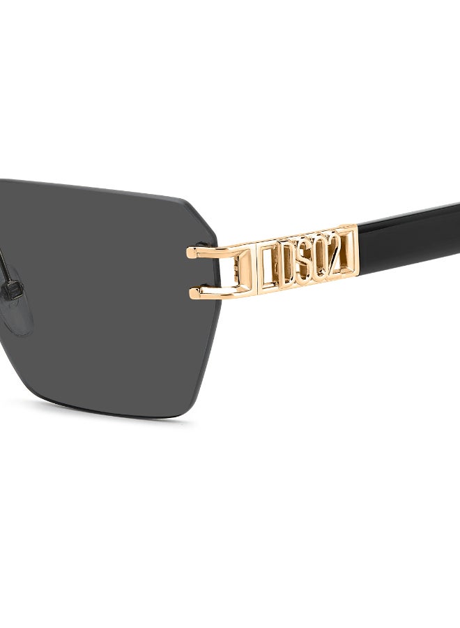 DSQUARED2 D2 0173/S Sunglasses Gold Rectangular - Image 5