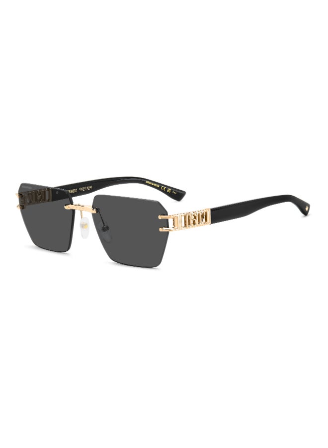 DSQUARED2 D2 0173/S Sunglasses Gold Rectangular - Image 1