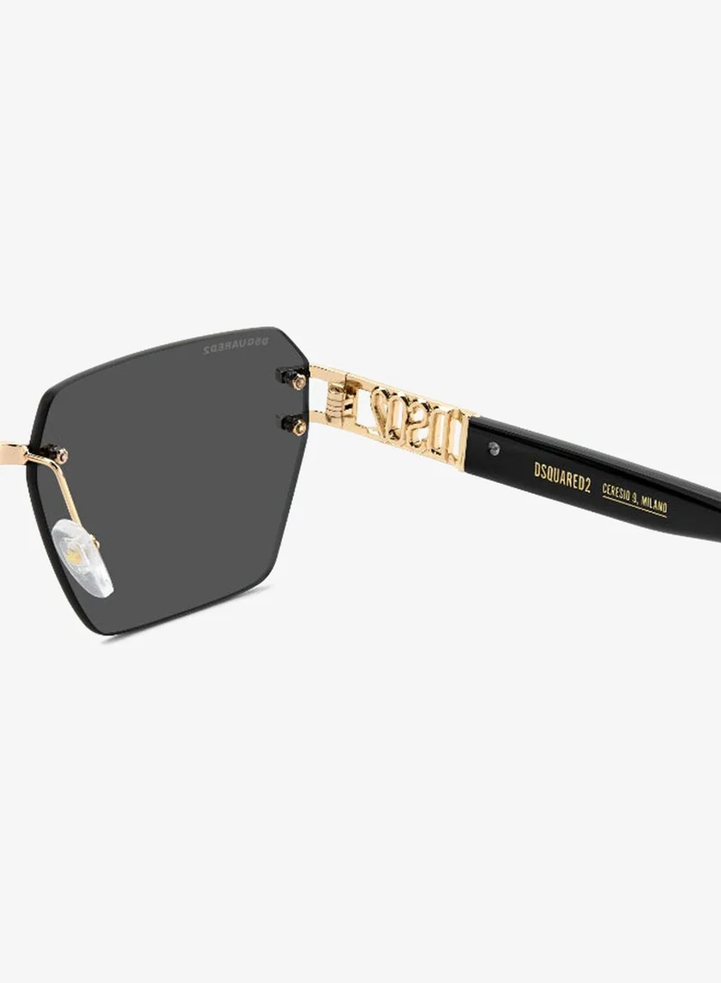 Dsquared2  DSQUARED2 D2 0173/S Sunglasses Gold Rectangular  | Best Price UAE