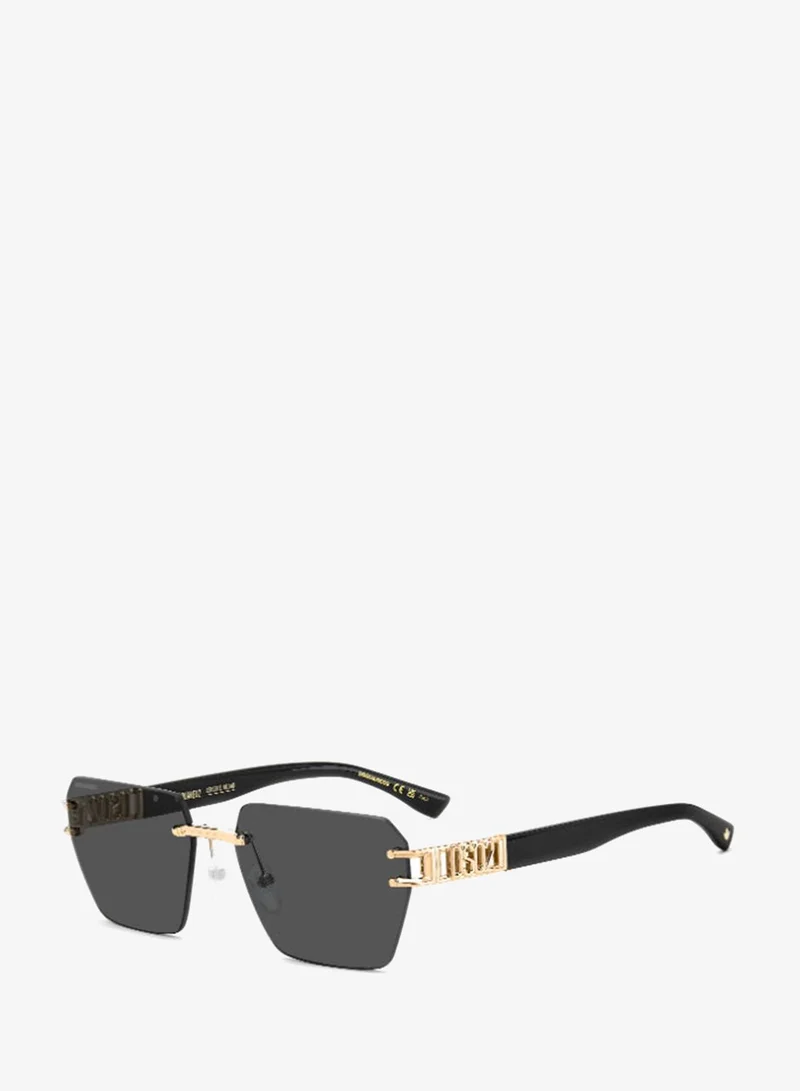 ديسكويرد2 DSQUARED2 D2 0173/S Sunglasses Gold Rectangular