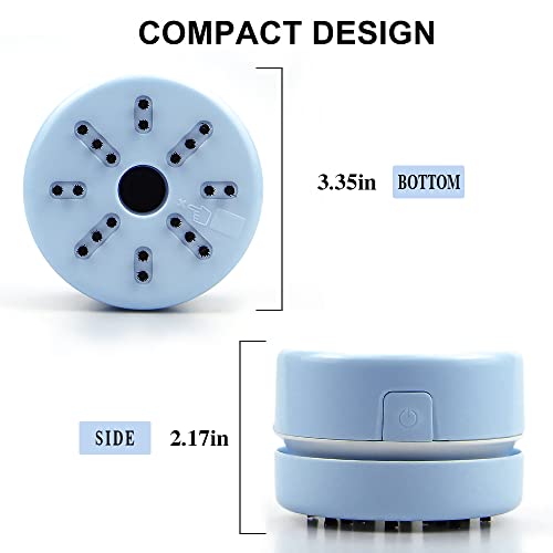 BLOCE Diamond Tools, Desk Accessories Vacuum Cleaner Mini, Hand-Held Vacuum Cleaner (Blue) - Image 2
