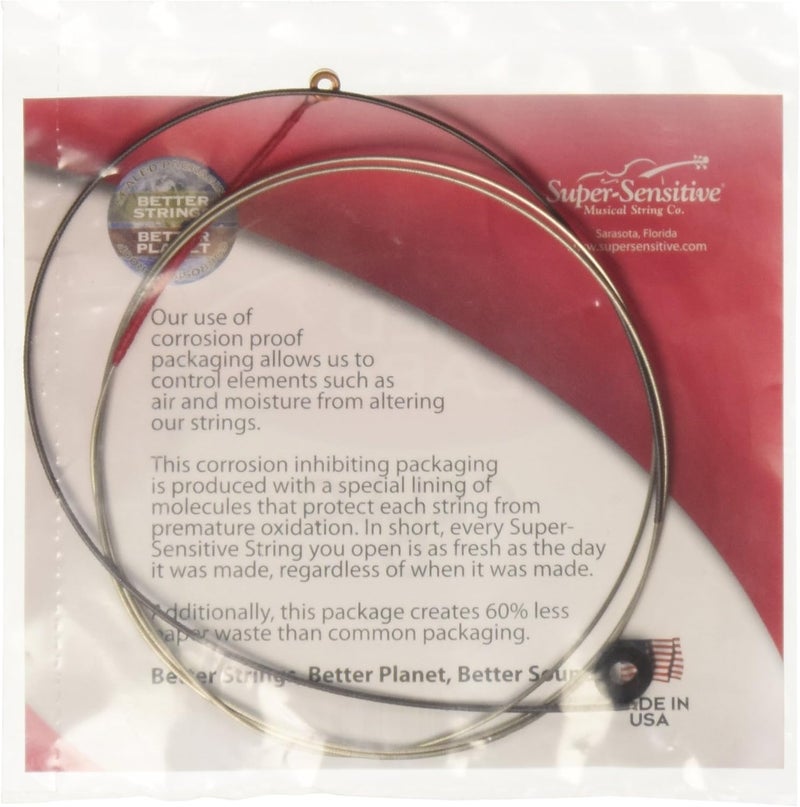 Super Sensitive Red Label 6127 Cello D String, 4/4, 1/2, 1/4, 1/8, 3/4, 4/4 - Image 2