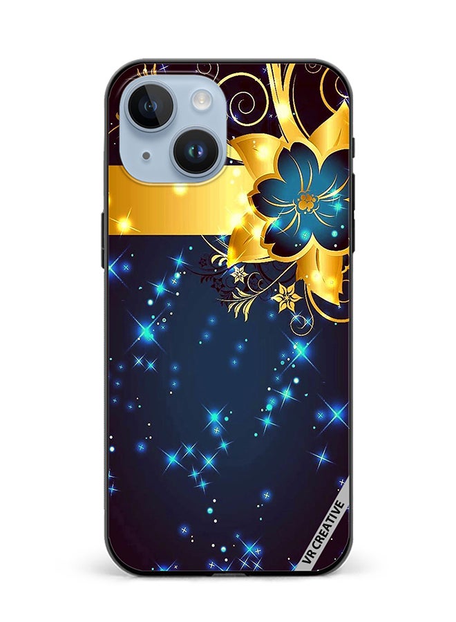 VR CREATIVE Protective Case Cover For Apple iPhone 15 Plus Flower Design Multicolour - Image 1