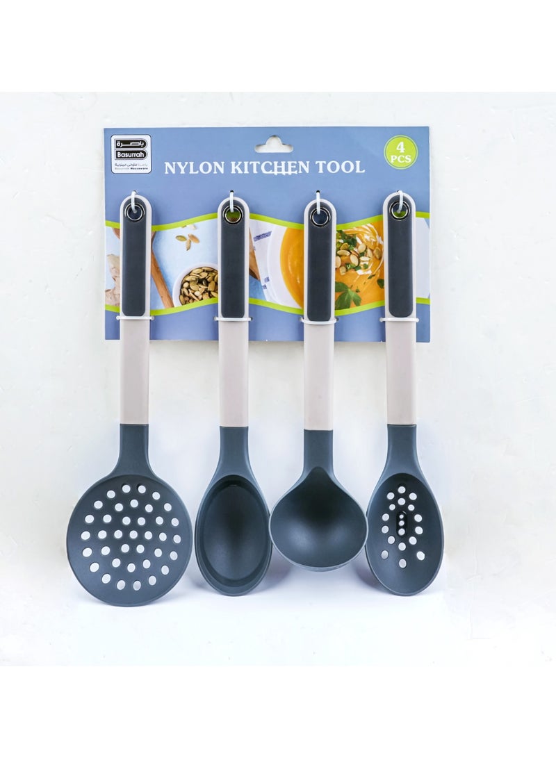 باصرة طقم أدوات طهي من باصرة مكون من 4 قطع لون كحلي