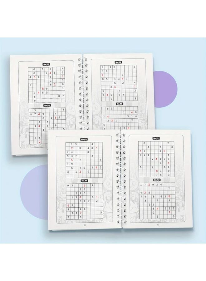 كتاب لغز سودوكو للأطفال من سن 9 إلى 12 عامًا: تحديات سهلة وصعبة - كتاب نشاط تعليمي في الرياضيات - Image 3