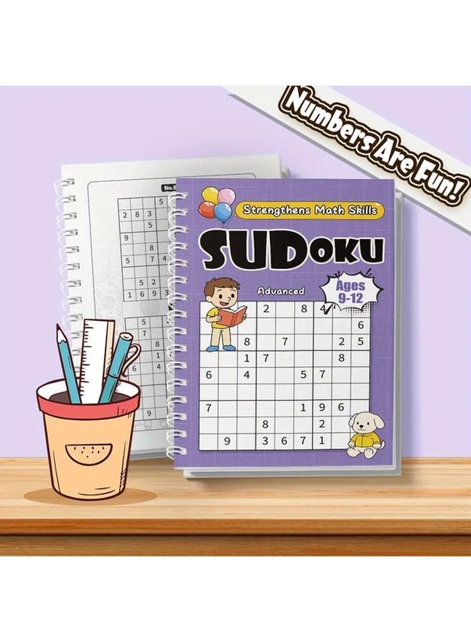 كتاب لغز سودوكو للأطفال من سن 9 إلى 12 عامًا: تحديات سهلة وصعبة - كتاب نشاط تعليمي في الرياضيات - Image 1