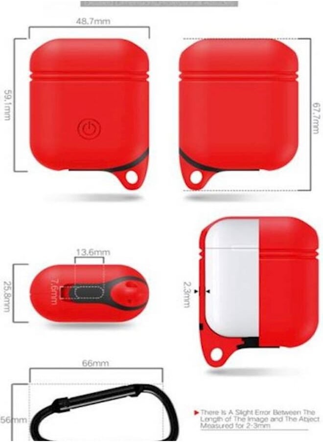 PROMASS - Protective Case Cover For Air pods With Hook - Image 1
