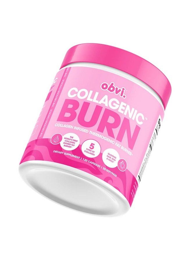 Obvi - Collagen Burn Collagenic Fat Burner Thermogenic Fat Burner For Weight Loss Weight Management Boost Energy And Focus Youthful Skin And Hair Capsule Color May Vary (30 Servings 120 Capsules) - Image 1