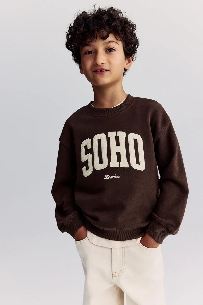 H&M Printed crew-neck sweatshirt