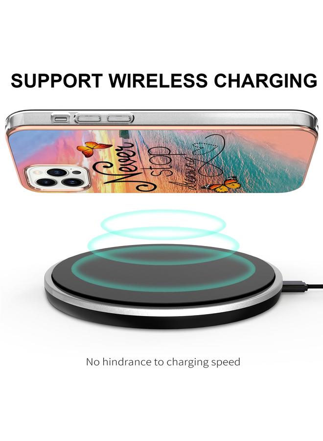 S-TOP Case For iPhone 14 Pro Max Electroplating Pattern IMD TPU Shockproof Case - Image 4