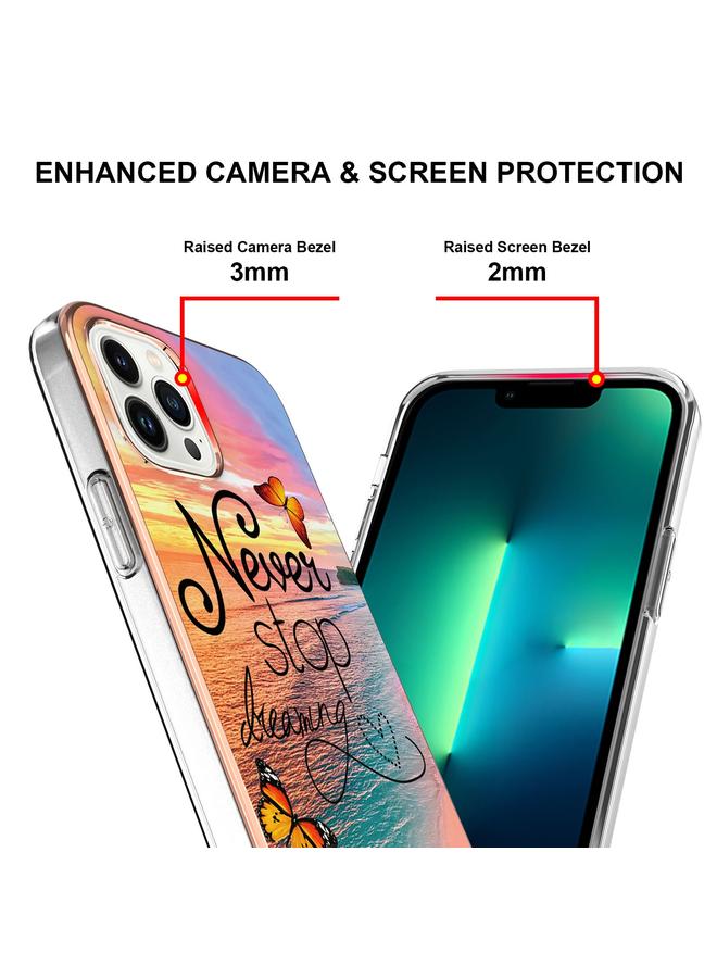 S-TOP Case For iPhone 14 Pro Max Electroplating Pattern IMD TPU Shockproof Case - Image 5