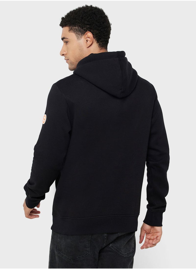 JACK & JONES - Text Print Hoodie - Image 1