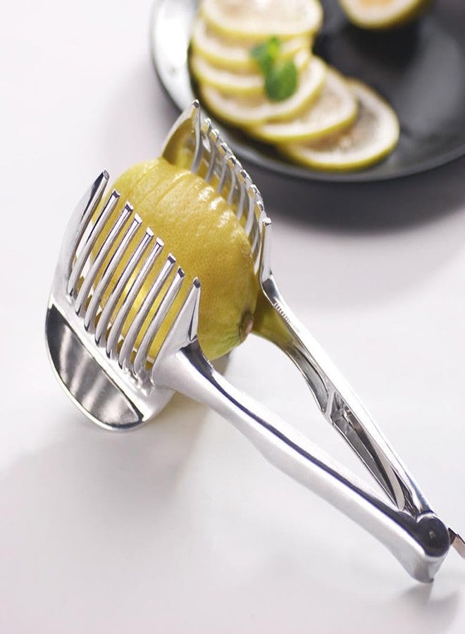 DonLeeving Stainless Steel Multipurpose Handheld Round Fruit Tongs for Onions, Avocados, Eggs and Other Vegetables - Image 5