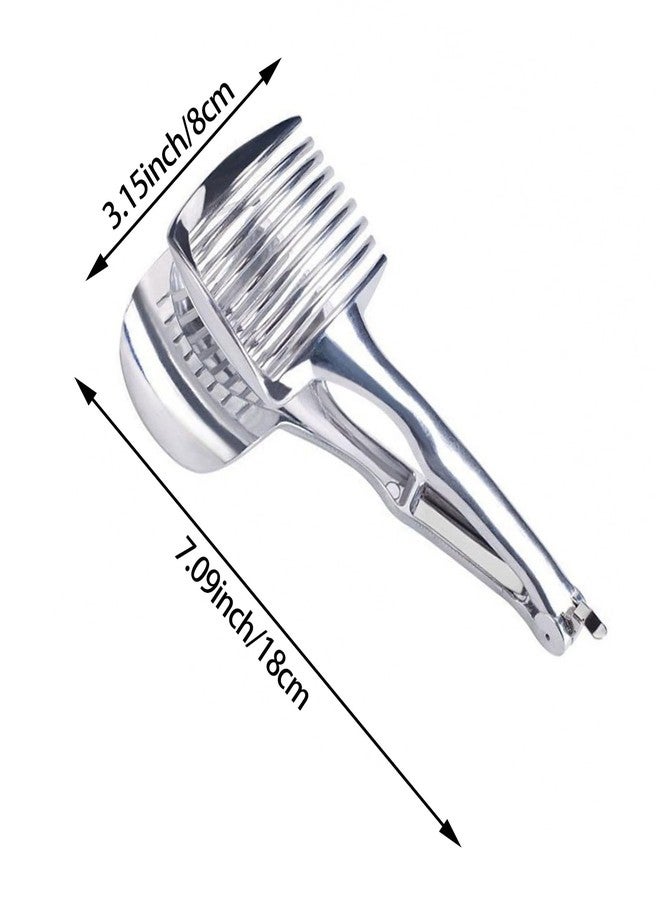 DonLeeving Stainless Steel Multipurpose Handheld Round Fruit Tongs for Onions, Avocados, Eggs and Other Vegetables - Image 2