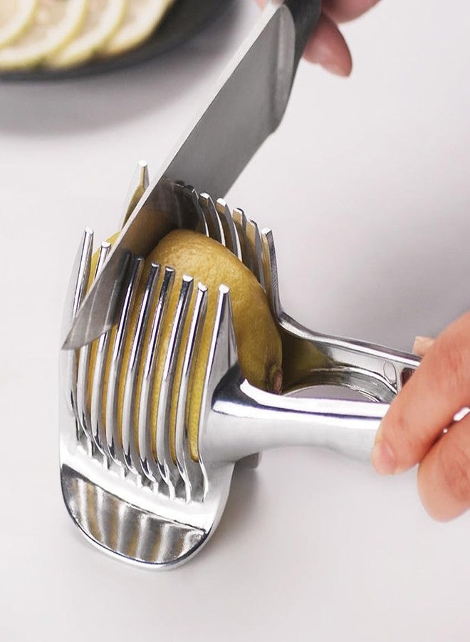 DonLeeving Stainless Steel Multipurpose Handheld Round Fruit Tongs for Onions, Avocados, Eggs and Other Vegetables - Image 3