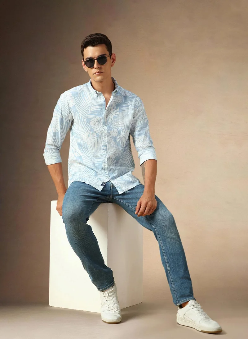 Dennis Lingo Light Blue Shirt For Men